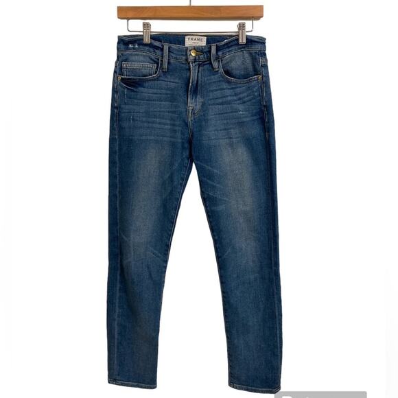 Frame Denim Revolve Le Boy Jeans Levine Mid Rise Size 27 - Picture 1 of 11